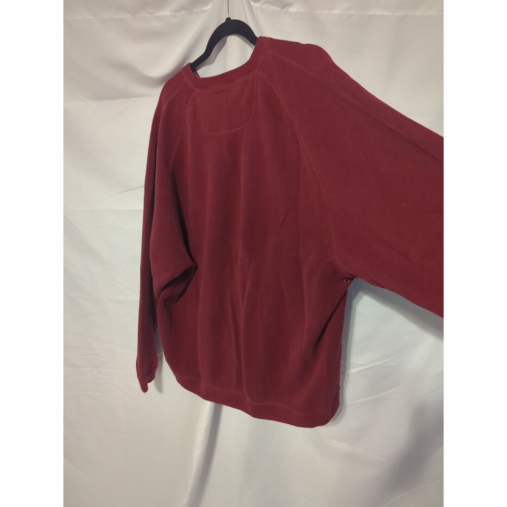 Tommy Bahama Men’s Sweater Solid Burgundy Red Cotton V Neck XL Read Description - Picture 10 of 13